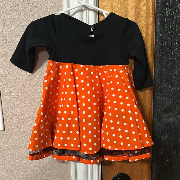 Rare Editions Black and Orange Halloween Pumpkin Dress - Picture 2 of 5
